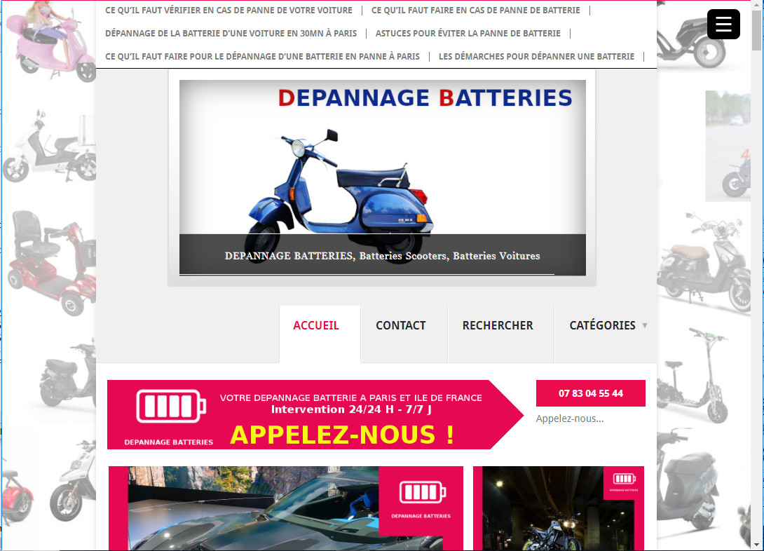 DEPANNAGE BATTERIE